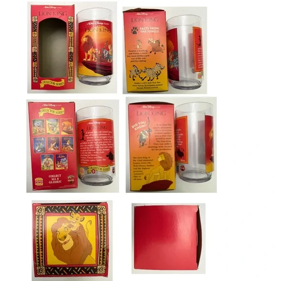 Vintage 1994 set of 4 Disney Classic plastic cups from Burger King - Picture 5 of 5